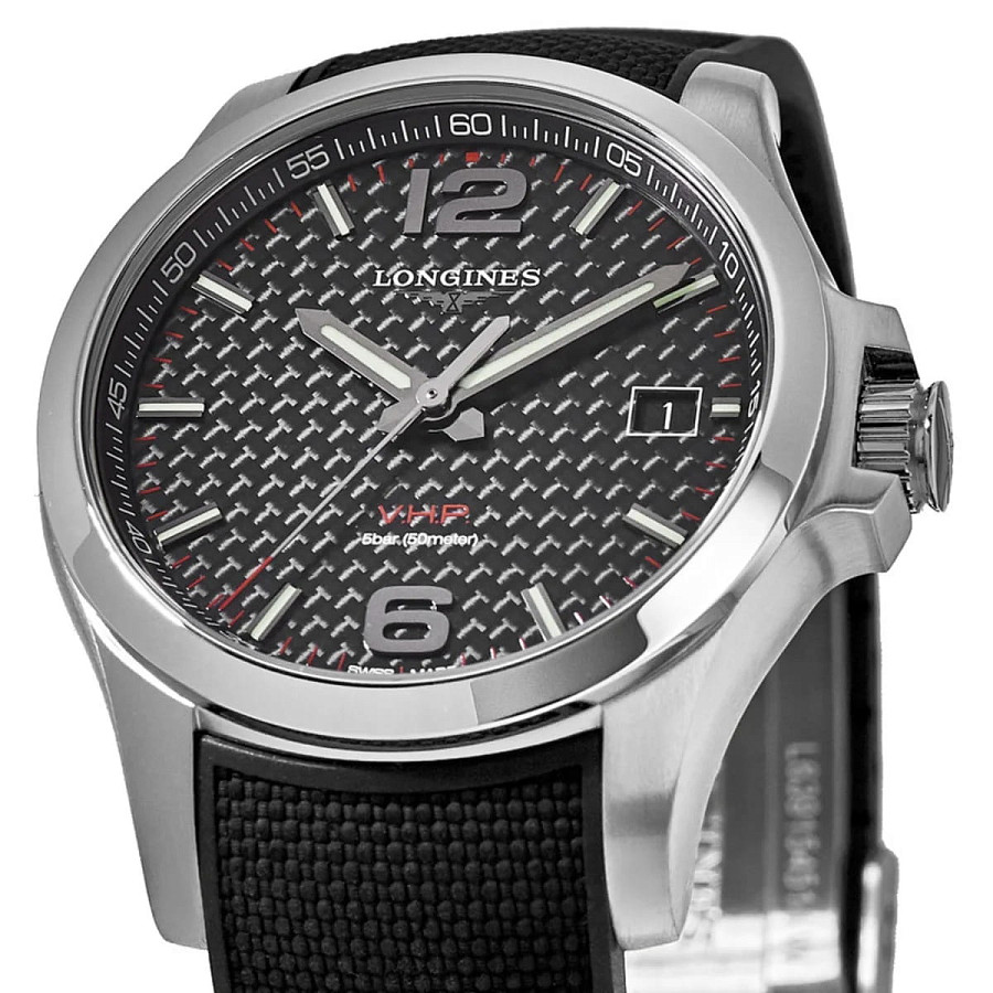 Часы Longines Conquest V.H.P. L3.716.4.66.9 — металл сталь, Швейцария