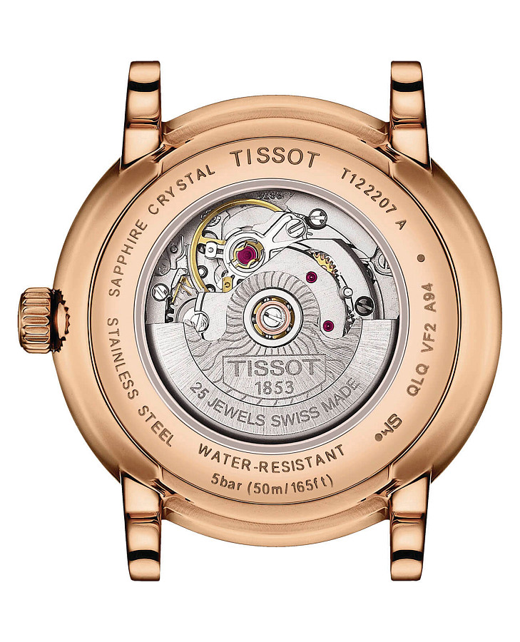 Часы Tissot Carson Premium Automatic Lady T122.207.36.033.00 — механические, Швейцария, женские