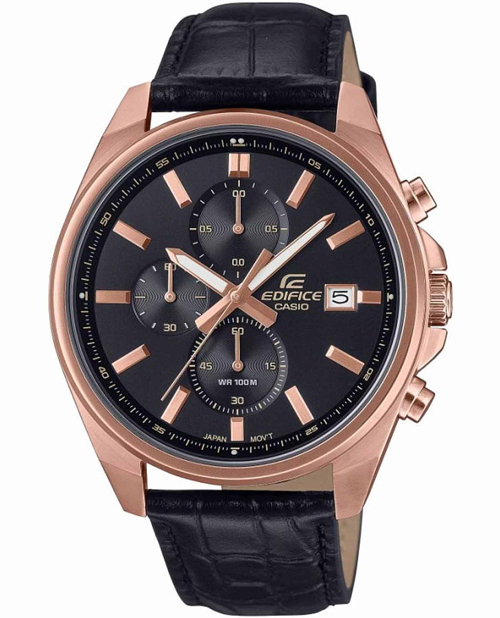 Часы Casio Edifice EFV-610ECL-1A — мужские, черный