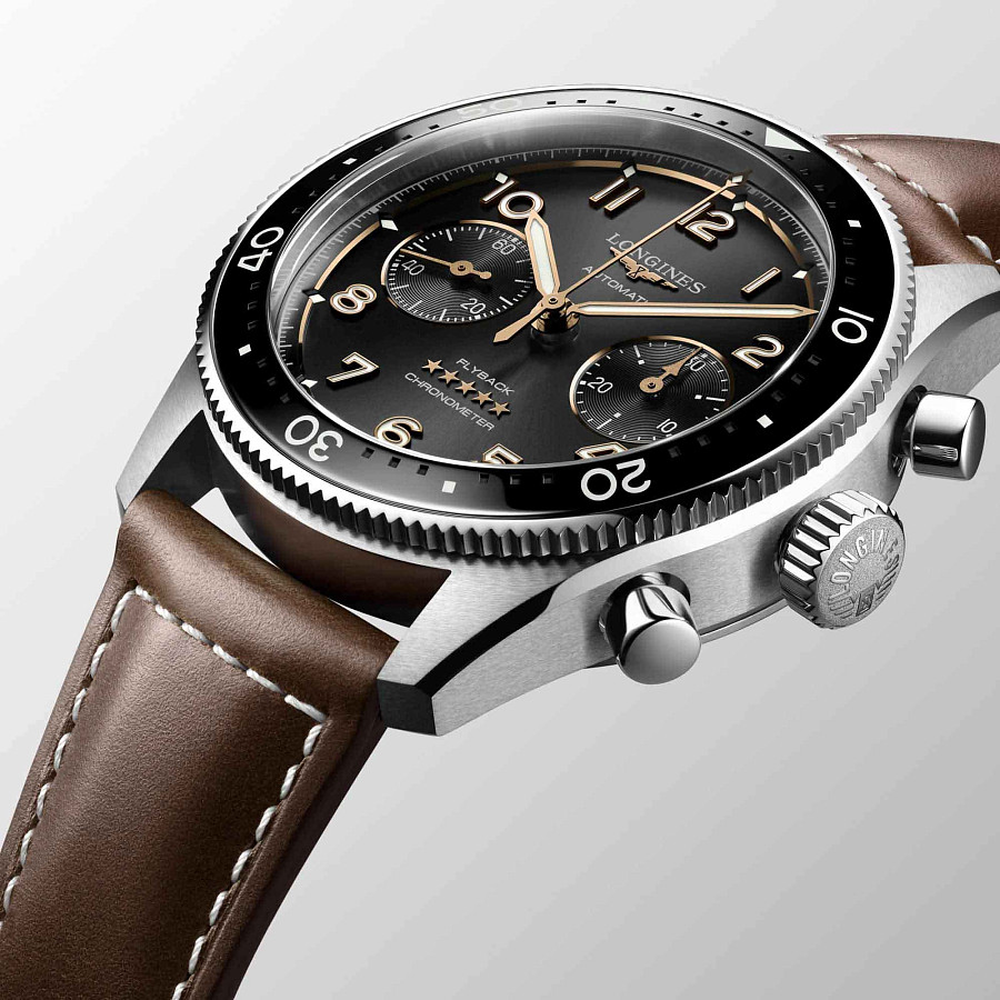 Часы Longines Spirit L3.821.4.53.2 — Швейцария, механические