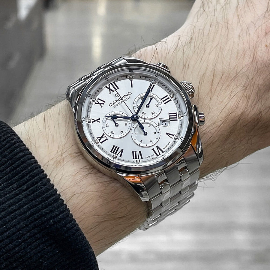 Часы Candino Chronograph C4744/4 — кварцевые, сталь металл