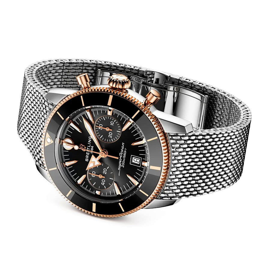 Часы Breitling Superocean Heritage B01 Chronograph 42 mm UB0156H11B1A1 — сталь металл, Швейцария