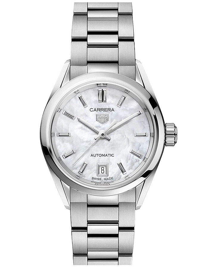Часы TAG Heuer Carrera WBN2410.BA0621 — женские, перламутровый