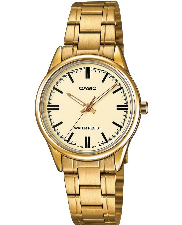 Часы Casio Collection LTP-V005G-9A — женские, шампань