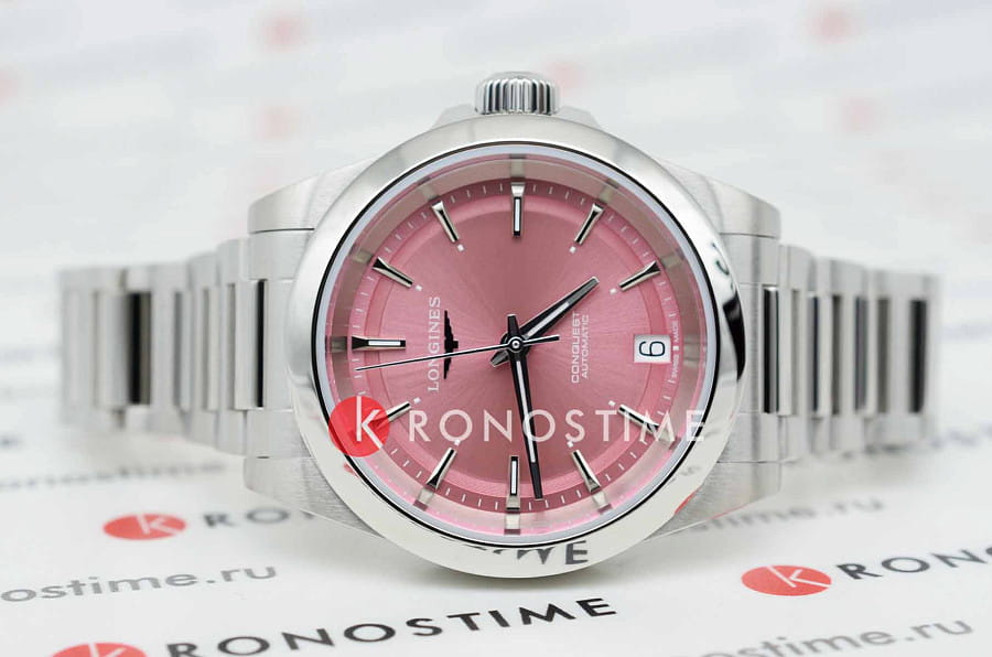 Часы Longines Conquest L3.430.4.99.6 — механические, сталь металл