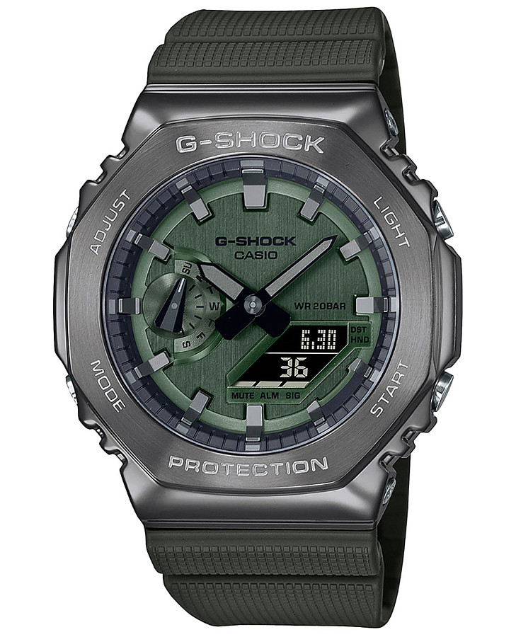 Часы Casio G-Shock GM-2100B-3AER (GM-2100B-3ADR) — мужские, зеленый