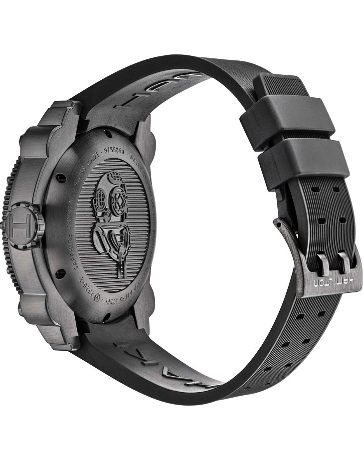 Часы Hamilton Khaki Navy BeLOWZERO 1000m Auto H78585333 — каучук, мужские
