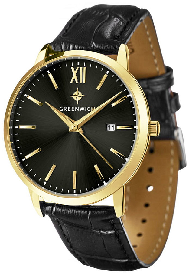 Часы Greenwich Brig GW 061.21.11 — кварцевые, сталь металл