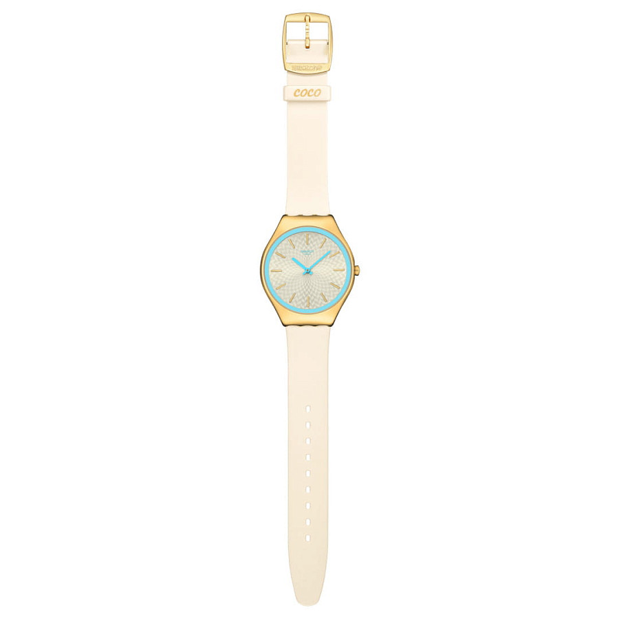 Часы Swatch Skin Irony SYXG127 — желтый, металл сталь