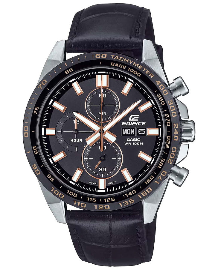 Часы Casio Edifice EFR-574BL-1A — мужские, черный