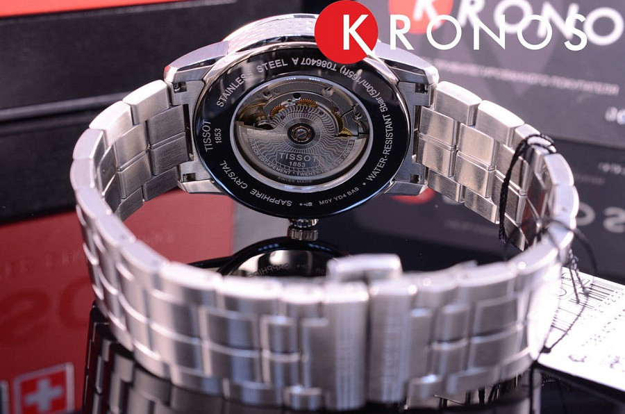 Часы Tissot Luxury Powermatic 80 T086.407.11.201.02 — механические, Швейцария, мужские