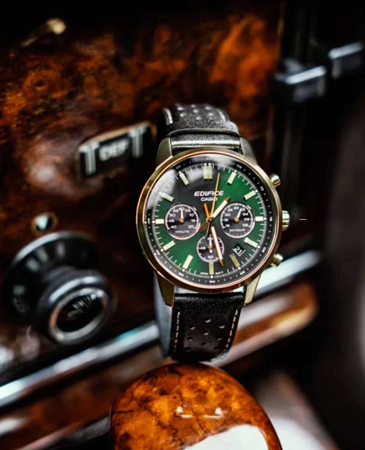 Часы Casio Edifice EFR-575CL-3A — металл сталь, Япония