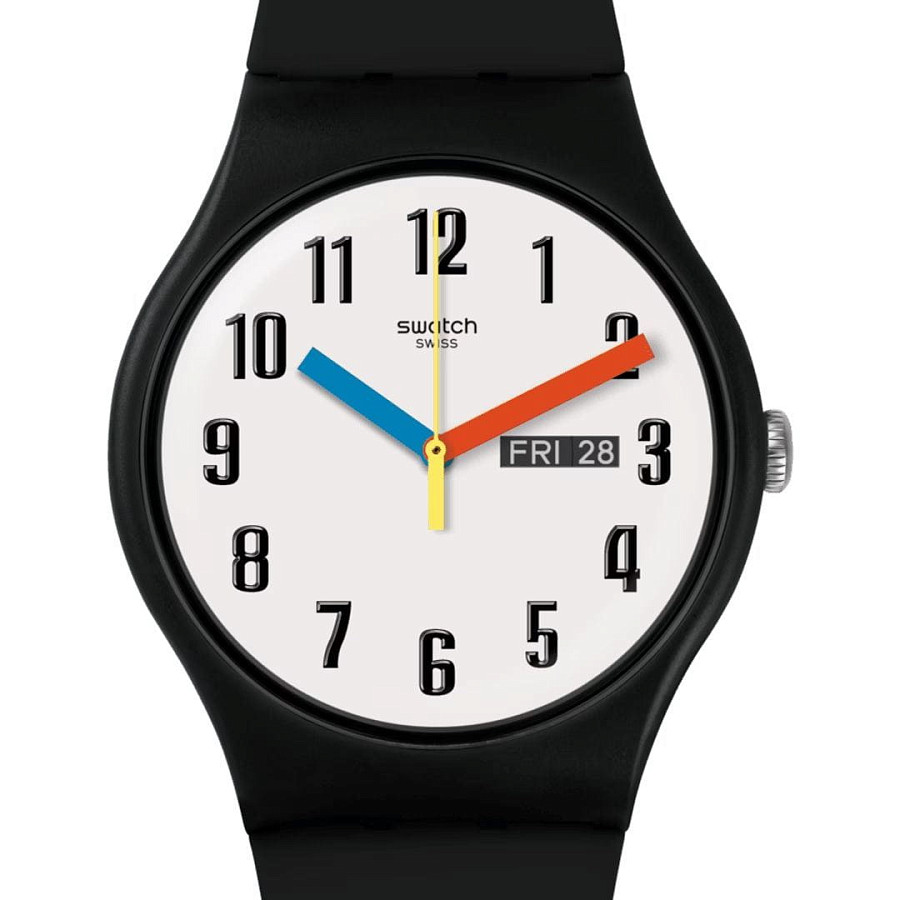 Часы Swatch New Gent Biosourced SO29B705 — кварцевые, пластик