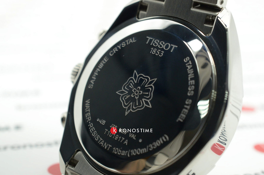 Часы Tissot PR 100 Sport Chic Chronograph T101.917.11.031.00 — кварцевые, Швейцария, женские