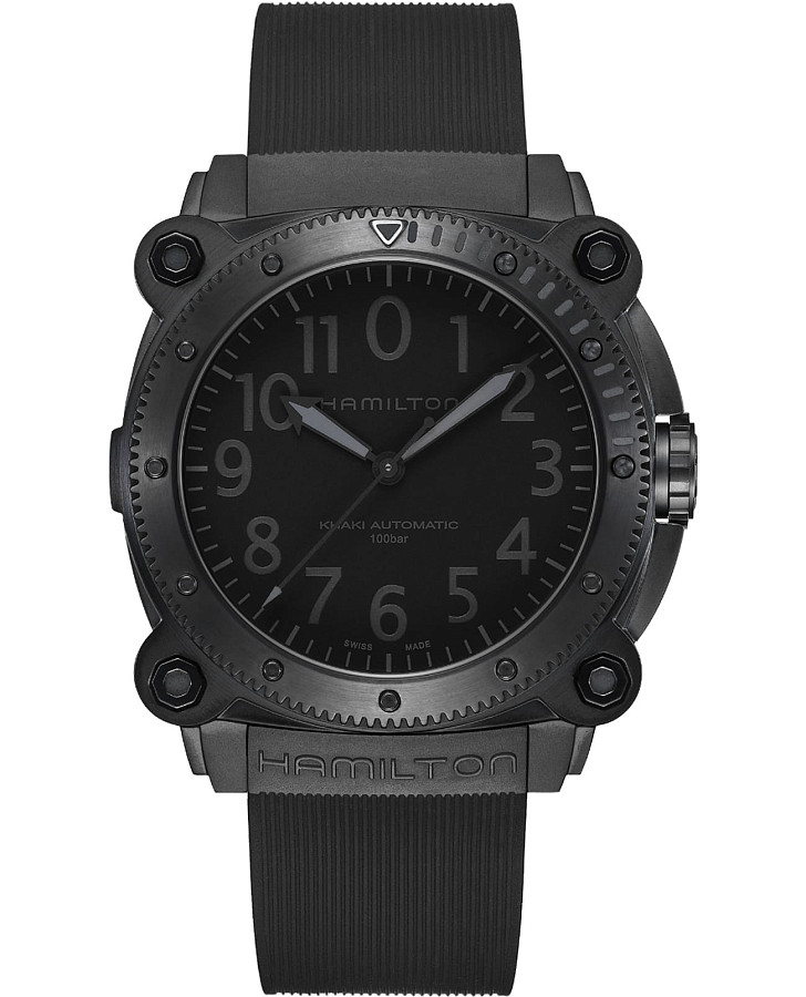 Часы Hamilton Khaki Navy BeLOWZERO Auto Titanium H78505330 — мужские, черный