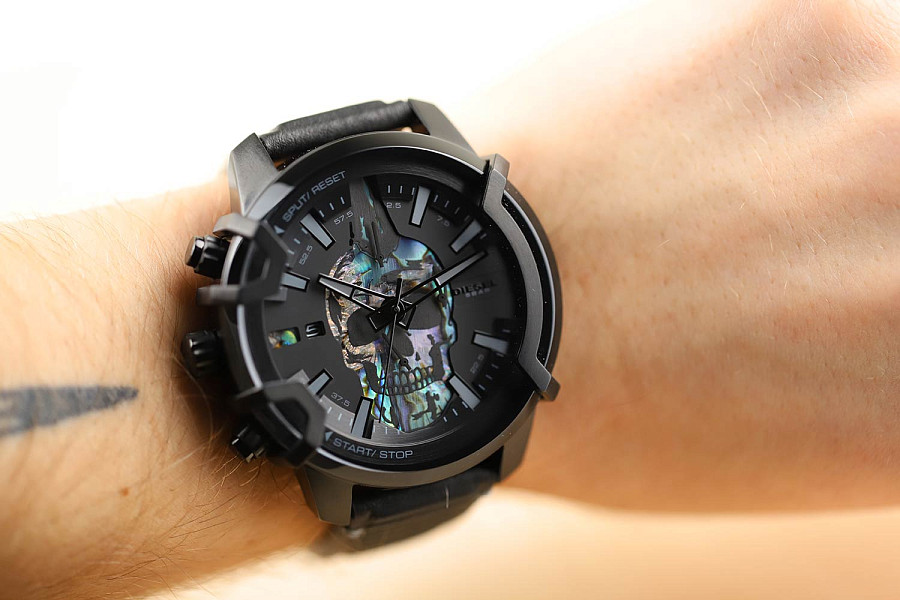 Часы Diesel Griffed DZ4576 — мужские, кожаный