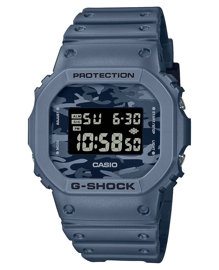 Часы Casio G-Shock DW-5600CA-2 — мужские, синий