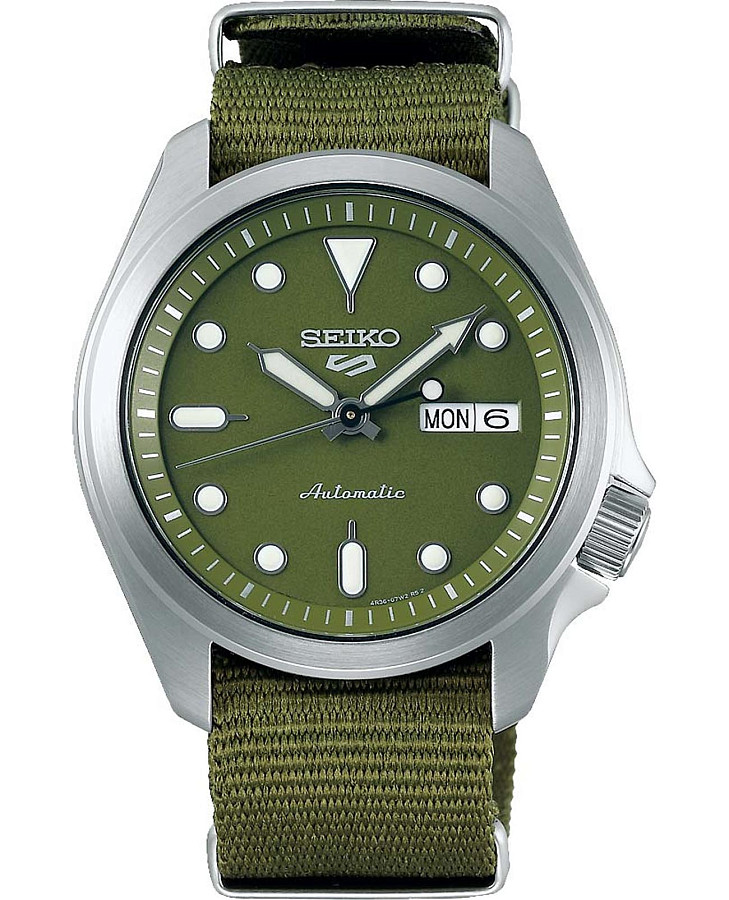 Часы Seiko 5 Sports SRPE65K1 — мужские, зеленый