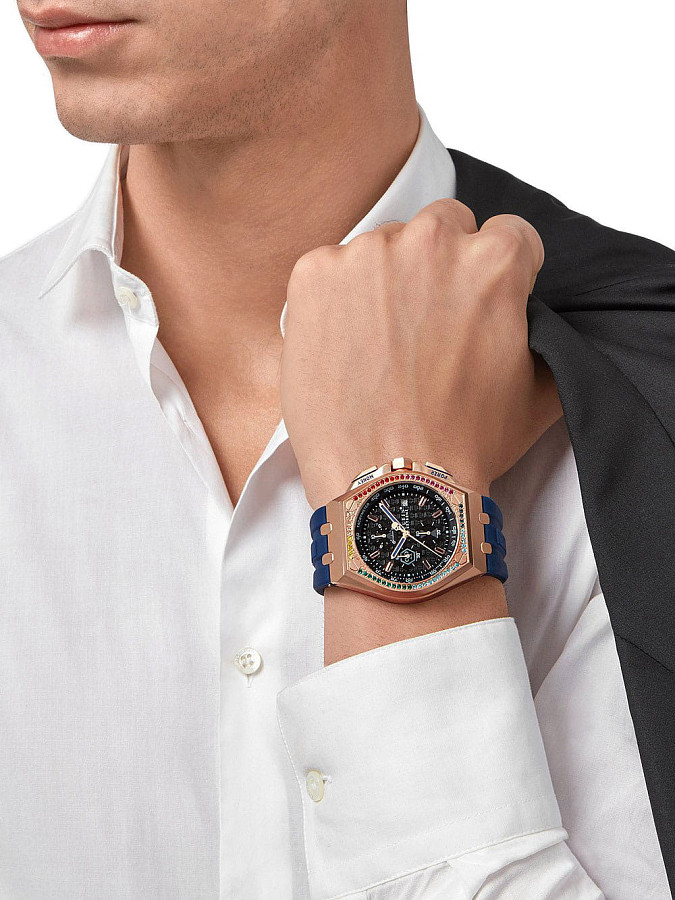 Часы Philipp Plein Extreme PWGAA0321 — кварцевые, металл сталь
