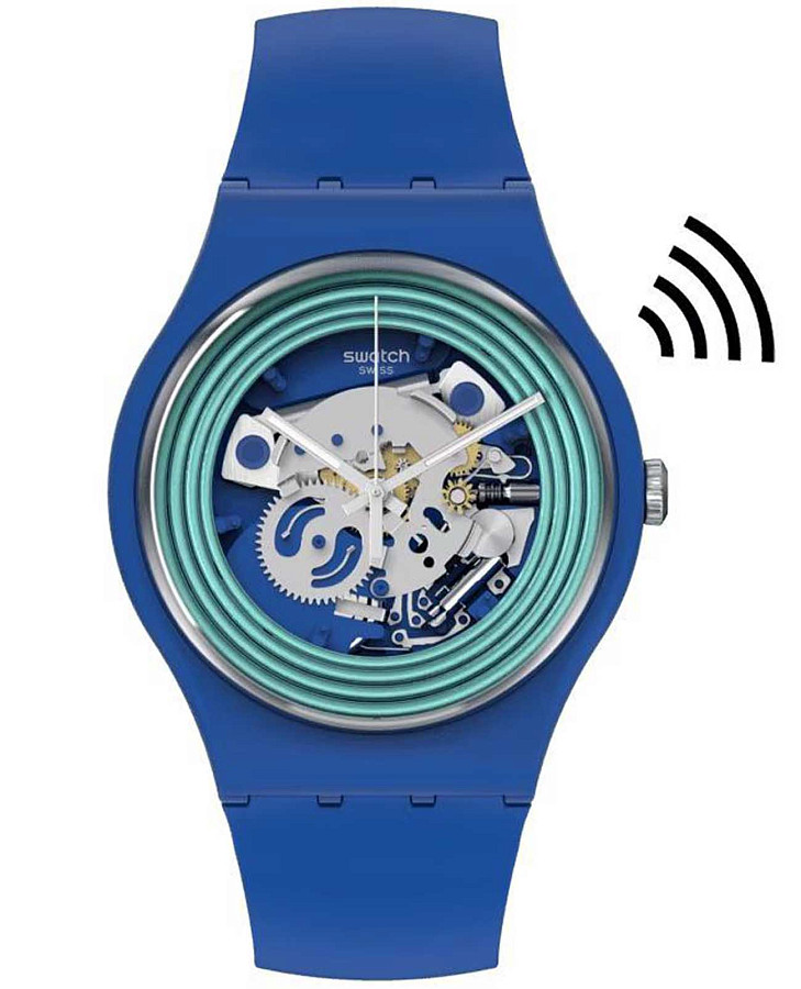 Часы Swatch New Gent Biosourced Swatch Pay! SO29N103-5300 — мужские, прозрачный