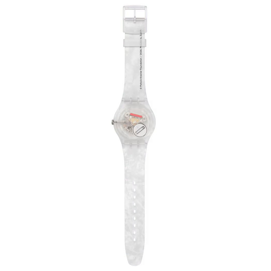 Часы Swatch x Guggenheim Pollock's Alchemy SUOZ366 — силикон, женские