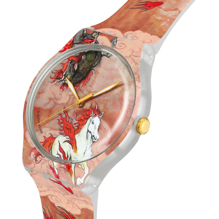 Часы Swatch Year Of The Horse SUOZ369 — кварцевые, пластик