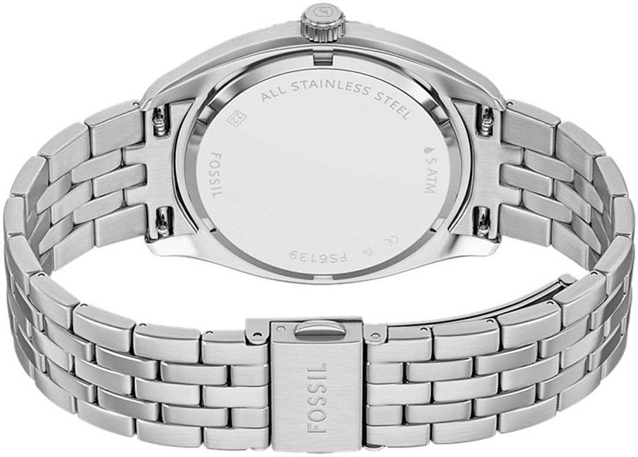 Часы Fossil Campbell FS6139 — черный, металл сталь