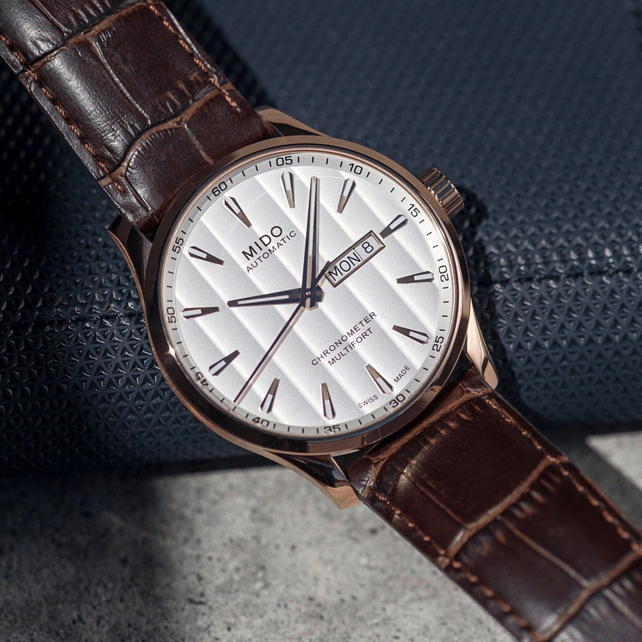 Часы Mido Multifort Chronometer 1 M038.431.36.031.00 — мужские, кожаный