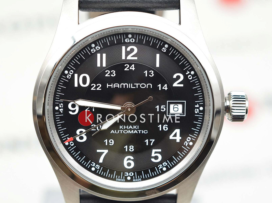 Часы Hamilton Khaki Field Auto 42 mm H70605733 — сталь, Швейцария