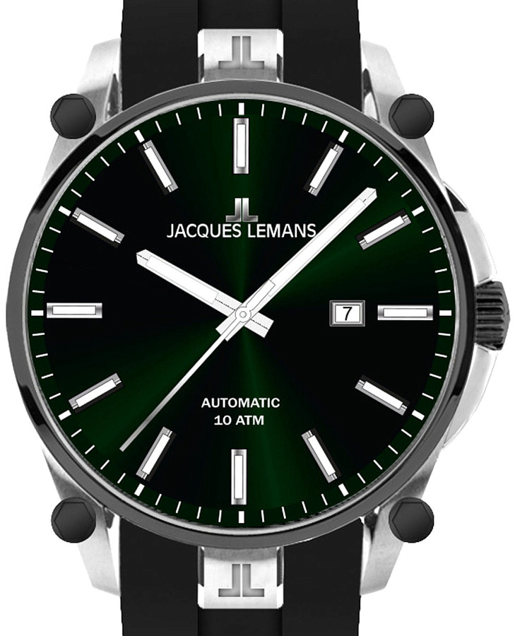 Часы Jacques Lemans Derby 1-2203F — механические, металл сталь
