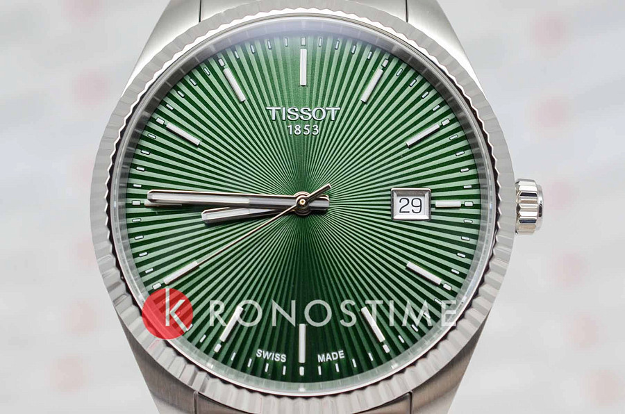 Часы Tissot Ballade 40mm T156.410.11.091.00 — сталь металл, Швейцария