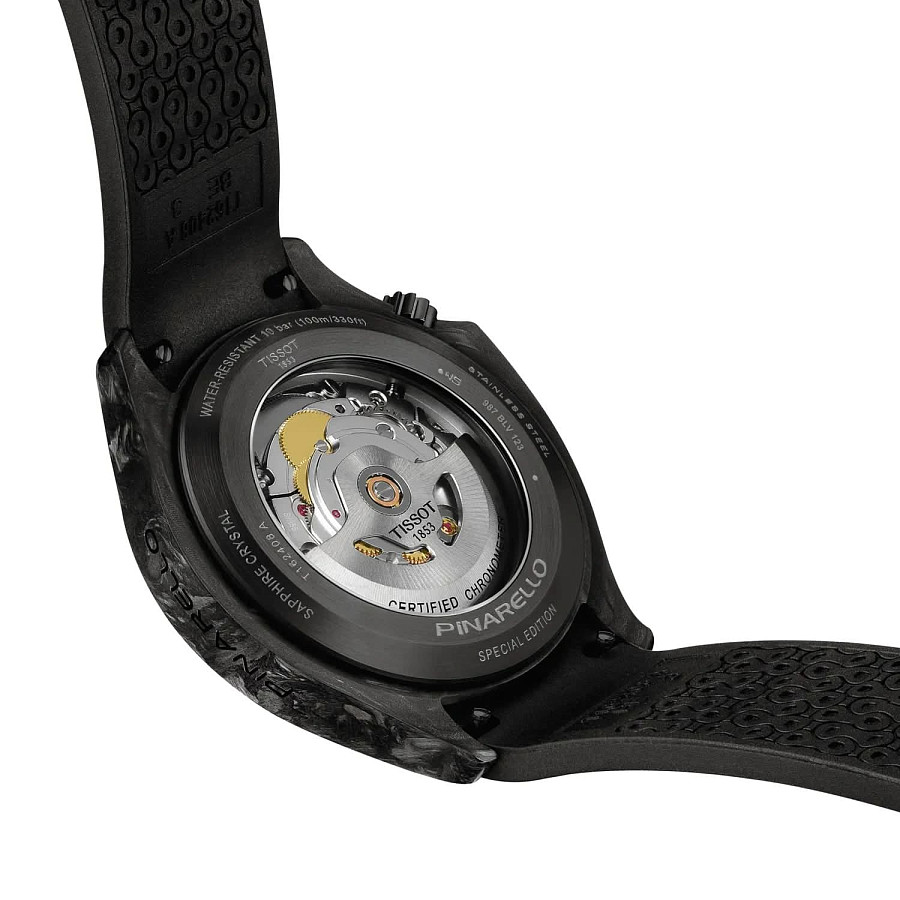 Часы Tissot Pinarello T162.408.97.061.00 — серый, сталь металл карбон