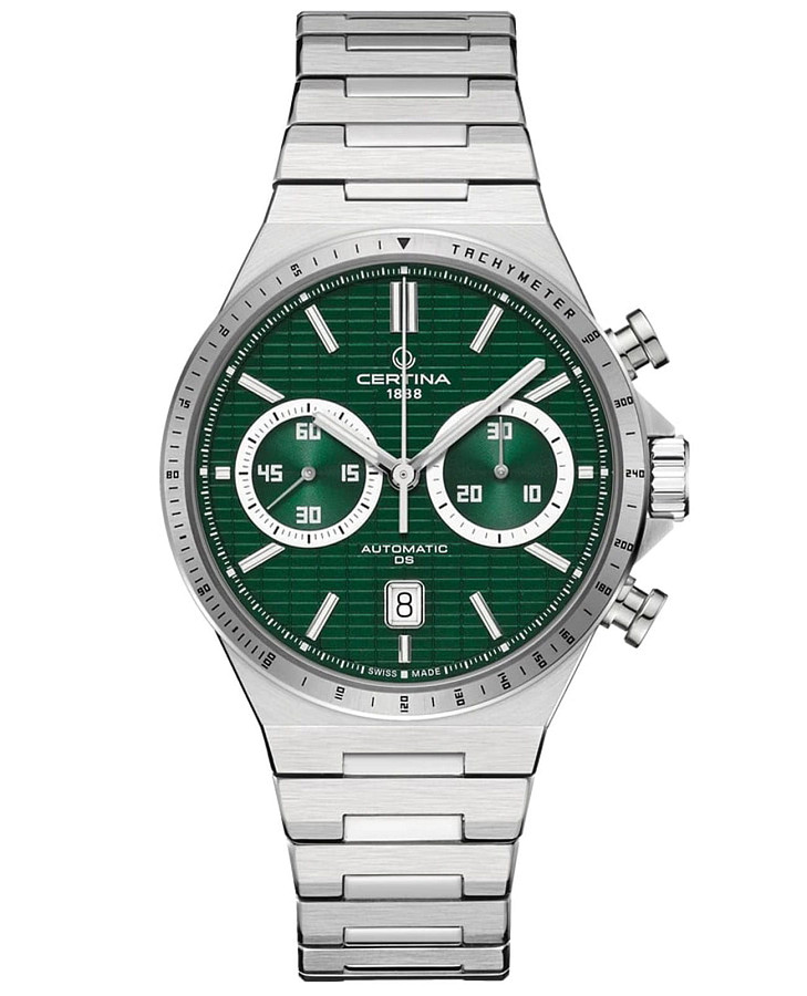 Часы Certina DS-7 Chrono Auto C043.427.11.091.00 — мужские, зеленый