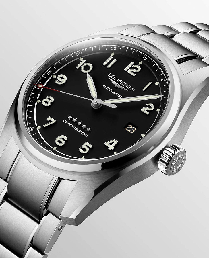 Часы Longines Spirit L3.810.4.53.6 — мужские, нержавеющая сталь