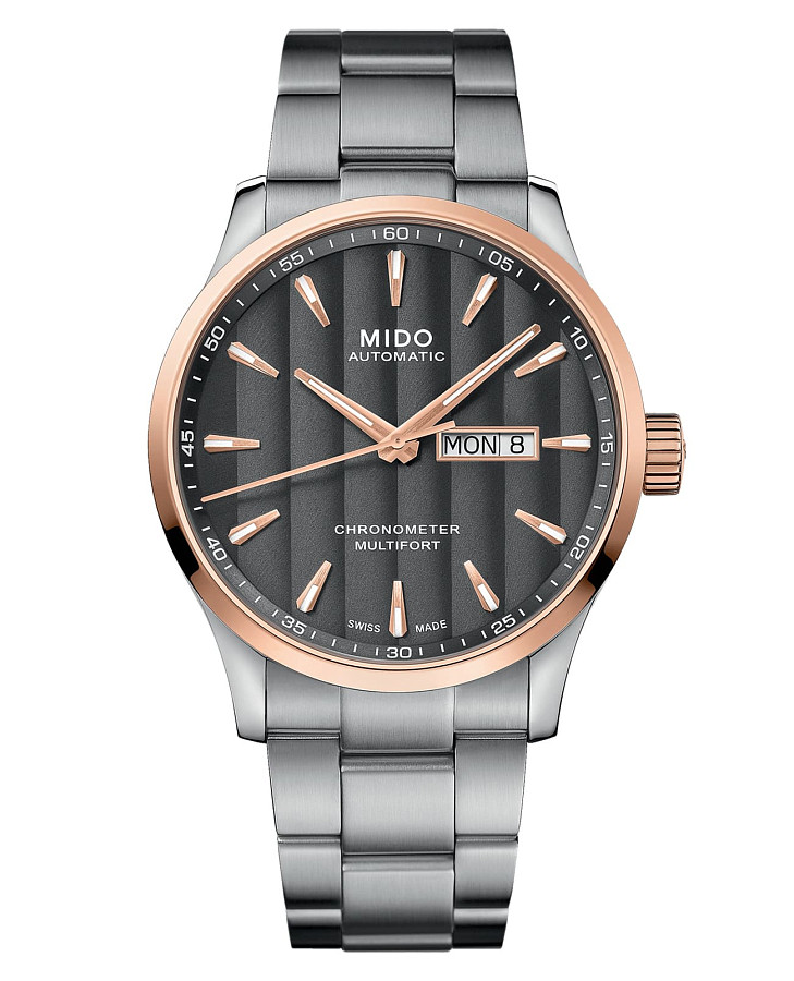 Часы Mido Multifort Chronometer 1 M038.431.21.061.00 — мужские, антрацитовый