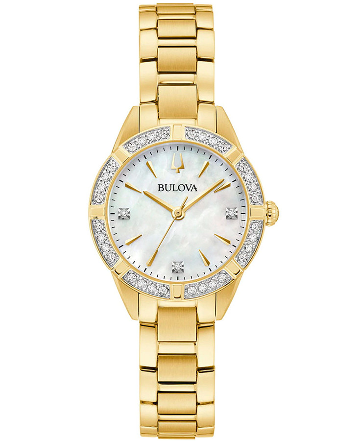 Часы Bulova Sutton 98R297 — женские, перламутровый