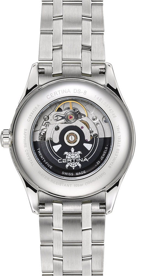 Часы Certina DS-8 C033.428.11.051.00 — кварцевые, сталь металл