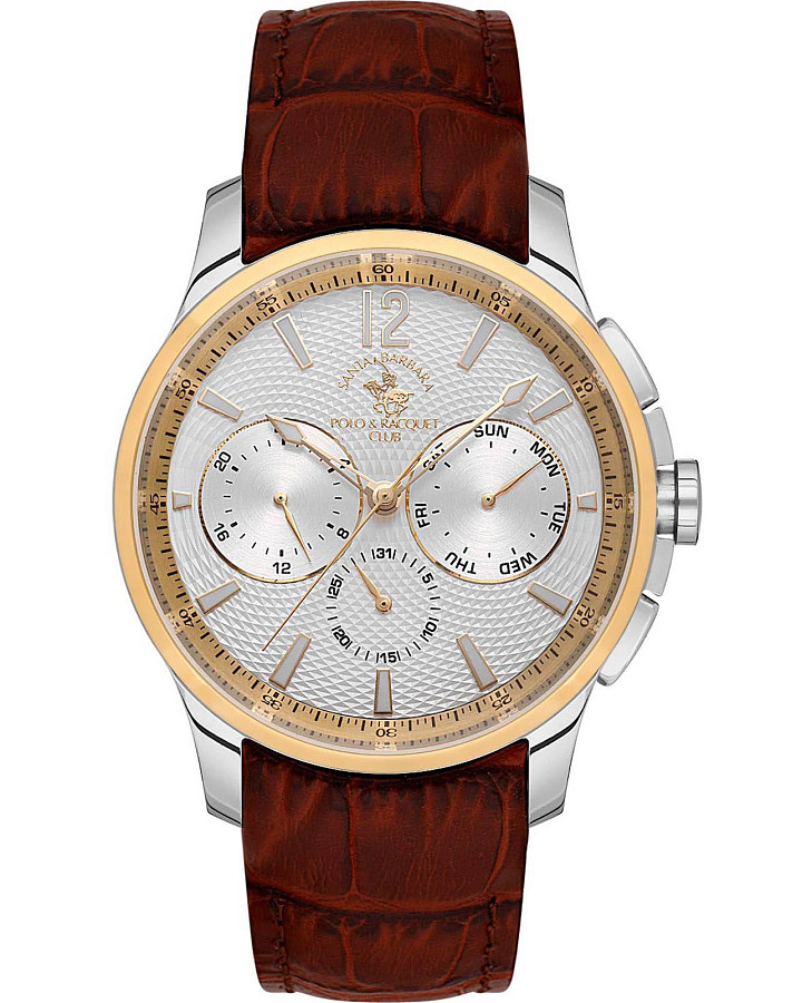 Часы Santa Barbara Polo & Racquet Club Legend SB.1.10538-3 — мужские, серебристый