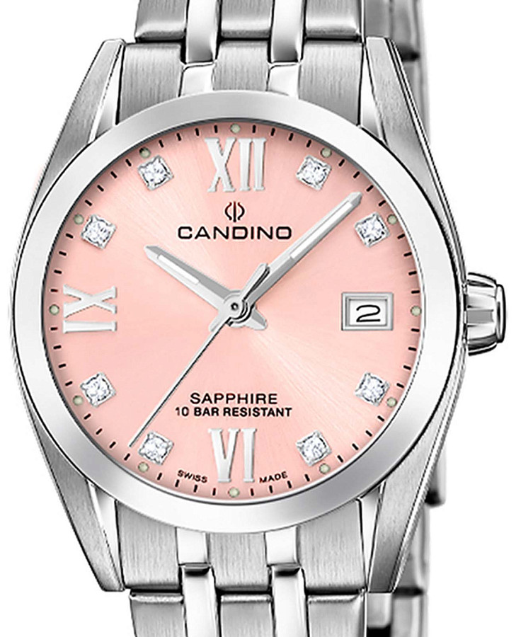 Часы Candino Couple Quartz C4703/E — кварцевые, металл сталь