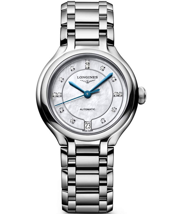 Часы Longines PrimaLuna L8.124.4.87.6 — женские, перламутровый