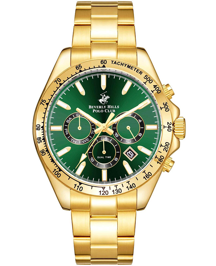Часы Beverly Hills Polo Club BP3127X.270 — мужские, зеленый