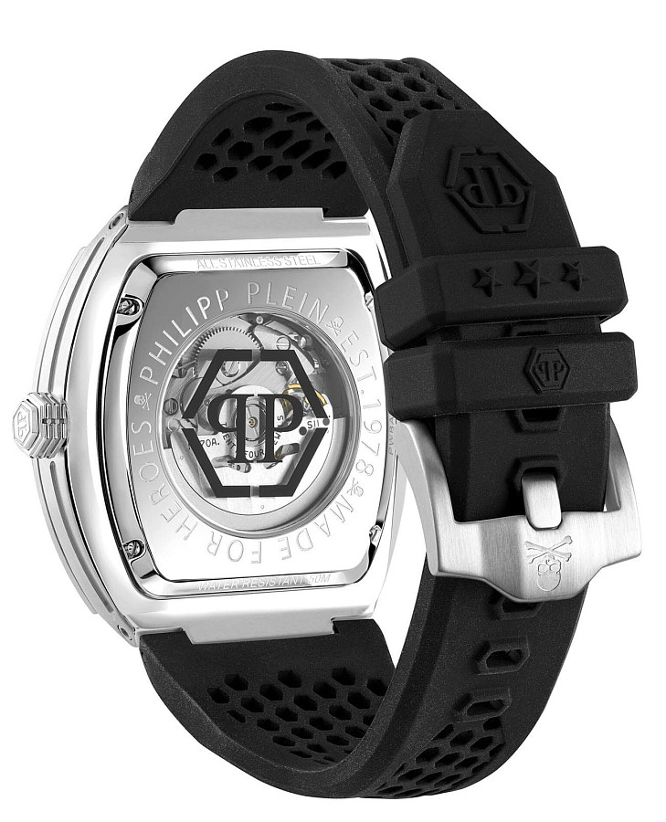 Часы Philipp Plein The Skeleton PWBAA1423 — механические, металл сталь