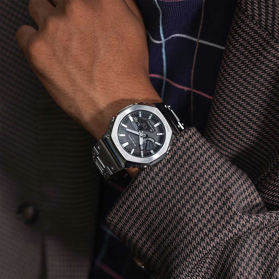 Часы Casio G-Shock GM-B2100SD-1A — мужские, нержавеющая сталь