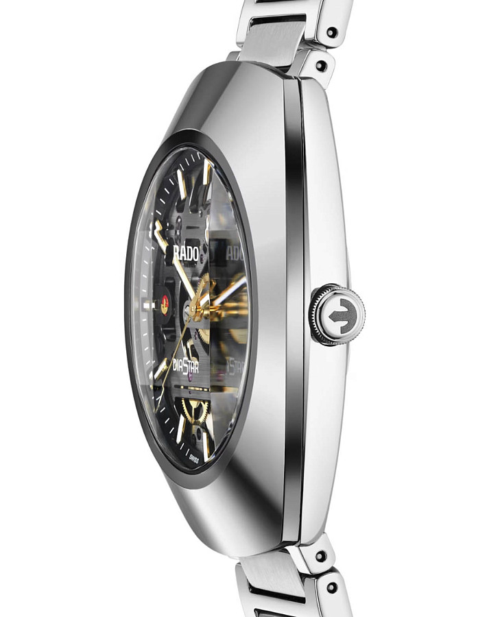 Часы Rado DiaStar Original Skeleton R12162153 — механические, металл сталь керамика