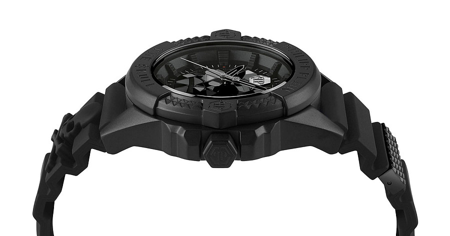 Часы Philipp Plein The Skull PWAAA0721 — черный, металл сталь