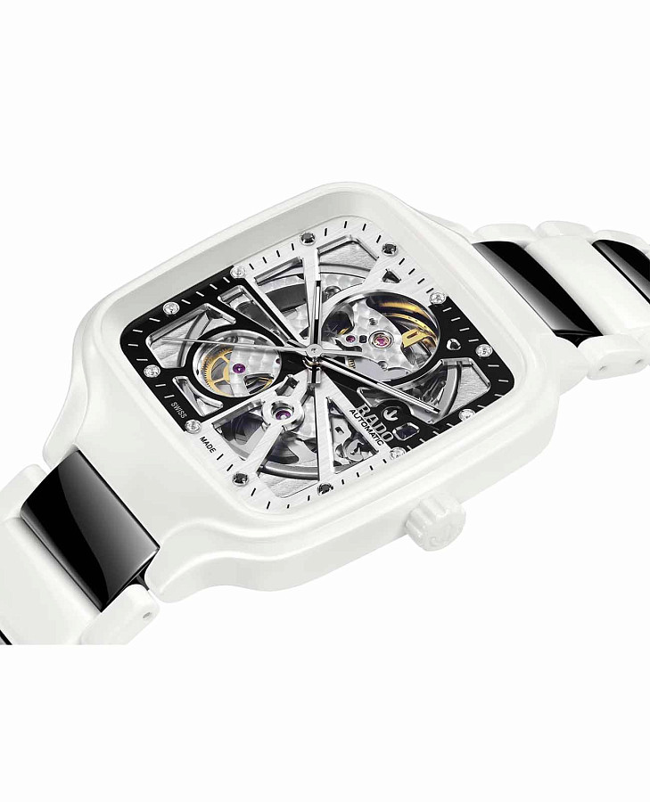 Часы Rado True Square Automatic Open Heart R27073752 — механические, керамика