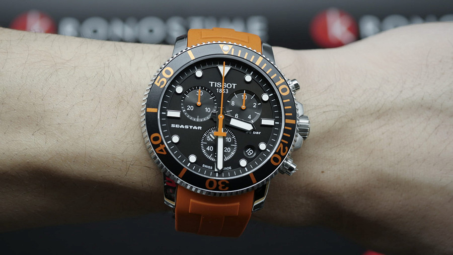 Часы Tissot Seastar 1000 Chronograph T120.417.17.051.01 — кварцевые, Швейцария, мужские