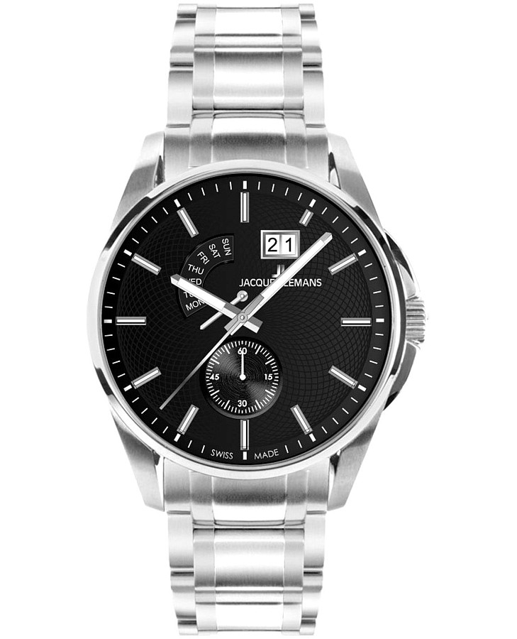 Часы Jacques Lemans Derby 1-2199L — мужские, черный