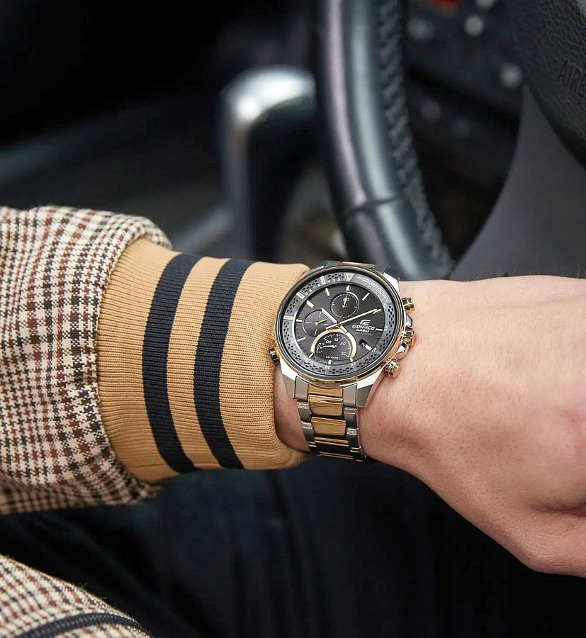 Часы Casio Edifice EFS-S590SG-1A — кварцевые, металл сталь