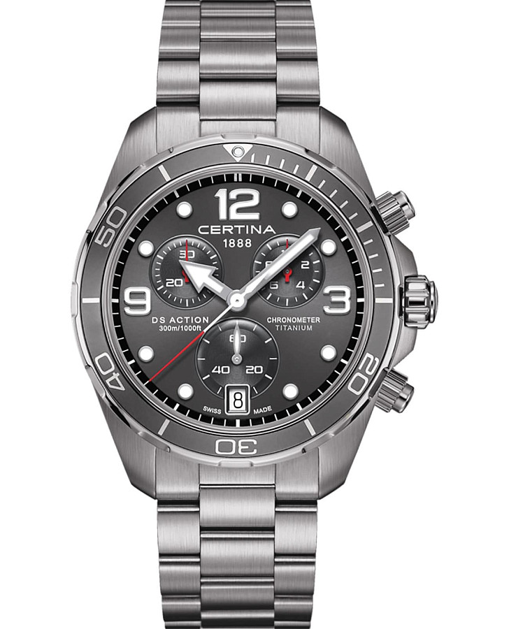 Часы Certina DS Action Chrono COSC C032.434.44.087.00 — мужские, серый